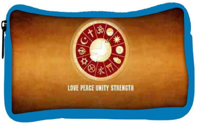 

Snoogg Eco Friendly Canvas Love Peace Unity Strength Designer Student Pen Pencil Case Coin Purse Pouch Cosmetic Makeup Bag (BLUE) Pouch(Multicolor)
