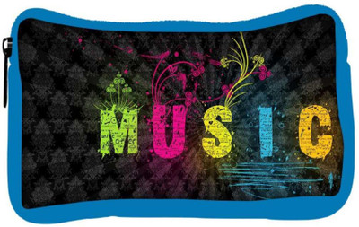 

Snoogg Eco Friendly Canvas Music Designer Student Pen Pencil Case Coin Purse Pouch Cosmetic Makeup Bag (BLUE) Pouch(Multicolor)