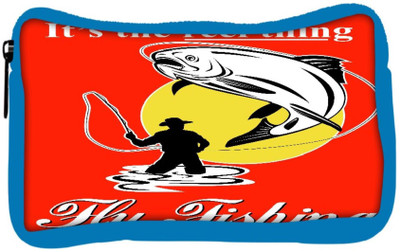 

Snoogg Eco Friendly Canvas Fly Fisherman Catching Trout With Fly Reel Student Pen Pencil Case Coin Purse Pouch Cosmetic Makeup Bag (BLUE) Pouch(Multicolor)