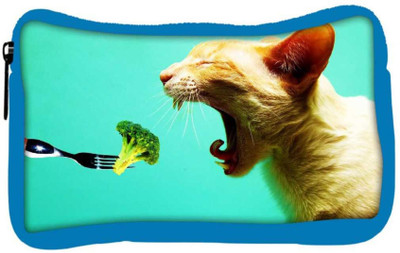 

Snoogg Eco Friendly Canvas Cat Eating Broklyn Designer Student Pen Pencil Case Coin Purse Pouch Cosmetic Makeup Bag (BLUE) Pouch(Multicolor)