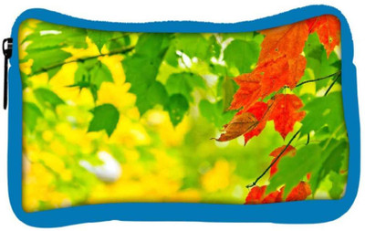 

Snoogg Eco Friendly Canvas Red Leaves On Tree Designer Student Pen Pencil Case Coin Purse Pouch Cosmetic Makeup Bag (BLUE) Pouch(Multicolor)