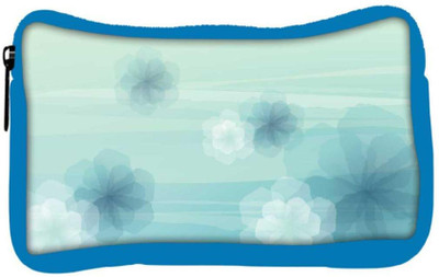 

Snoogg Eco Friendly Canvas Floral Abstract Design Designer Student Pen Pencil Case Coin Purse Pouch Cosmetic Makeup Bag (BLUE) Pouch(Multicolor)