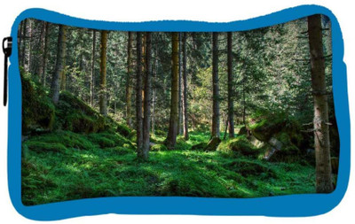 

Snoogg Eco Friendly Canvas Desnse Forest Designer Student Pen Pencil Case Coin Purse Pouch Cosmetic Makeup Bag (BLUE) Pouch(Multicolor)