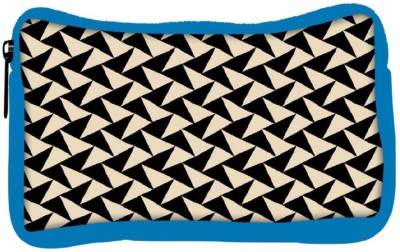 

Snoogg Eco Friendly Canvas Abstract Pattern Student Pen Pencil Case Coin Purse Pouch Cosmetic Makeup Bag (BLUE) Pouch(Multicolor)