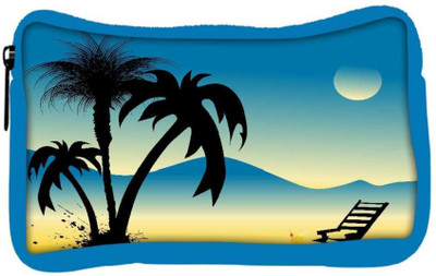 

Snoogg Eco Friendly Canvas Summer Background Student Pen Pencil Case Coin Purse Pouch Cosmetic Makeup Bag (BLUE) Pouch(Multicolor)