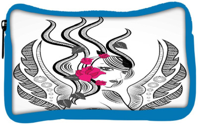 

Snoogg Eco Friendly Canvas Abstract Fairy With Red Flowers Student Pen Pencil Case Coin Purse Pouch Cosmetic Makeup Bag (BLUE) Pouch(Multicolor)