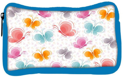 

Snoogg Eco Friendly Canvas Colourful Butterflies Designer Student Pen Pencil Case Coin Purse Pouch Cosmetic Makeup Bag (BLUE) Pouch(Multicolor)