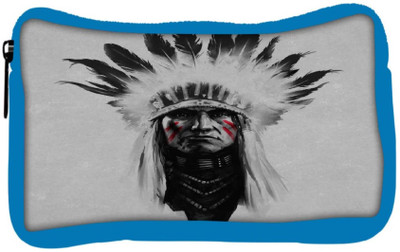 

Snoogg Eco Friendly Canvas Red Indian Minimal Student Pen Pencil Case Coin Purse Pouch Cosmetic Makeup Bag (BLUE) Pouch(Multicolor)