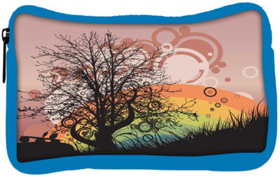 

Snoogg Eco Friendly Canvas Abstract Illustration Student Pen Pencil Case Coin Purse Pouch Cosmetic Makeup Bag (BLUE) Pouch(Multicolor)