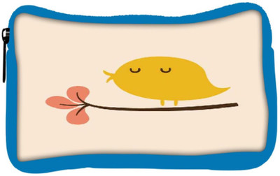 

Snoogg Eco Friendly Canvas Bird Life Minimal Student Pen Pencil Case Coin Purse Pouch Cosmetic Makeup Bag (BLUE) Pouch(Multicolor)
