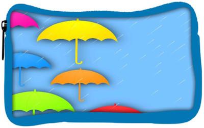 

Snoogg Eco Friendly Canvas Abstract Rainy Season Background With Colorful Umbrella And Raindrops Student Pen Pencil Case Coin Purse Pouch Cosmetic Makeup Bag (BLUE) Pouch(Multicolor)