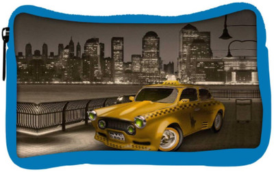 

Snoogg Eco Friendly Canvas New York City Cab 2671 Student Pen Pencil Case Coin Purse Pouch Cosmetic Makeup Bag (BLUE) Pouch(Multicolor)