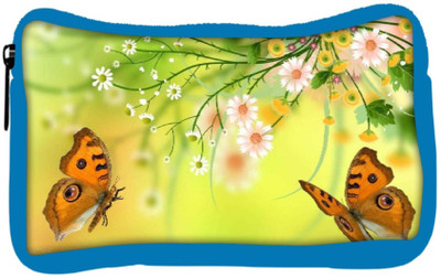 

Snoogg Eco Friendly Canvas Butterfly Around The Summer 2601 Student Pen Pencil Case Coin Purse Pouch Cosmetic Makeup Bag (BLUE) Pouch(Multicolor)