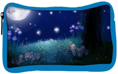 

Snoogg Eco Friendly Canvas Nite Flies Designer Student Pen Pencil Case Coin Purse Pouch Cosmetic Makeup Bag (BLUE) Pouch(Multicolor)