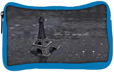 

Snoogg Eco Friendly Canvas Eiffel Love Student Pen Pencil Case Coin Purse Pouch Cosmetic Makeup Bag (BLUE) Pouch(Multicolor)