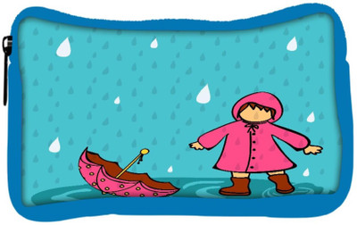 

Snoogg Eco Friendly Canvas Abstract Rainy Season Background With Cute Kid Student Pen Pencil Case Coin Purse Pouch Cosmetic Makeup Bag (BLUE) Pouch(Multicolor)