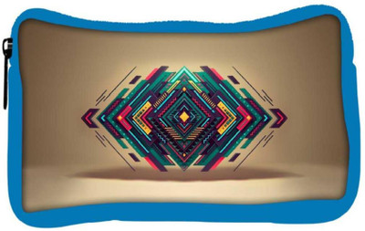 

Snoogg Eco Friendly Canvas Diamond Shape Abstract Designer Student Pen Pencil Case Coin Purse Pouch Cosmetic Makeup Bag (BLUE) Pouch(Multicolor)