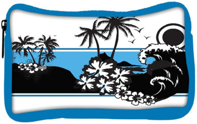 

Snoogg Eco Friendly Canvas Abstract Tropical Background Student Pen Pencil Case Coin Purse Pouch Cosmetic Makeup Bag (BLUE) Pouch(Multicolor)