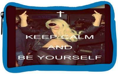 

Snoogg Eco Friendly Canvas Keep Calm And Be Yourself Student Pen Pencil Case Coin Purse Pouch Cosmetic Makeup Bag (BLUE) Pouch(Multicolor)