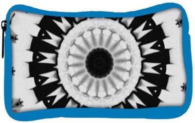 

Snoogg Eco Friendly Canvas Trippy Black And White Designer Student Pen Pencil Case Coin Purse Pouch Cosmetic Makeup Bag (BLUE) Pouch(Multicolor)