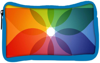 

Snoogg Eco Friendly Canvas Pattern Student Pen Pencil Case Coin Purse Pouch Cosmetic Makeup Bag (BLUE) Pouch(Multicolor)