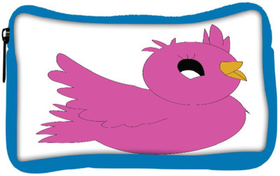 

Snoogg Eco Friendly Canvas Bird Student Pen Pencil Case Coin Purse Pouch Cosmetic Makeup Bag (BLUE) Pouch(Multicolor)