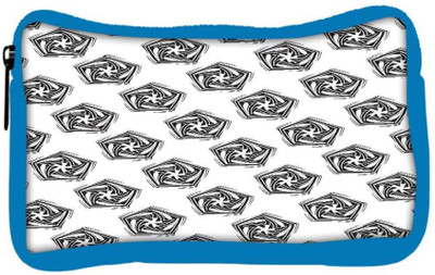 

Snoogg Eco Friendly Canvas Grey Diangle Designer Student Pen Pencil Case Coin Purse Pouch Cosmetic Makeup Bag (BLUE) Pouch(Multicolor)