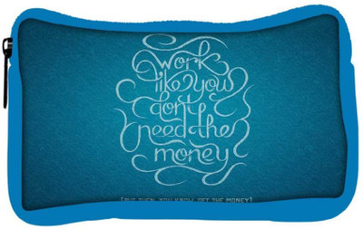 

Snoogg Eco Friendly Canvas Advice On Work And Money Designer Student Pen Pencil Case Coin Purse Pouch Cosmetic Makeup Bag (BLUE) Pouch(Multicolor)