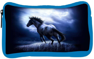 

Snoogg Eco Friendly Canvas Horse Running Designer Student Pen Pencil Case Coin Purse Pouch Cosmetic Makeup Bag (BLUE) Pouch(Multicolor)