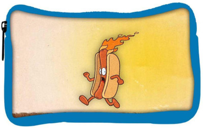 

Snoogg Eco Friendly Canvas Burning Hotdog Designer Student Pen Pencil Case Coin Purse Pouch Cosmetic Makeup Bag (BLUE) Pouch(Multicolor)