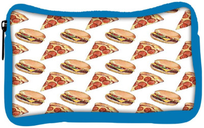 

Snoogg Eco Friendly Canvas Fast Food Pattern Student Pen Pencil Case Coin Purse Pouch Cosmetic Makeup Bag (BLUE) Pouch(Multicolor)