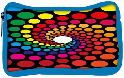 

Snoogg Eco Friendly Canvas Spiraling Circles 2791 Student Pen Pencil Case Coin Purse Pouch Cosmetic Makeup Bag (BLUE) Pouch(Multicolor)