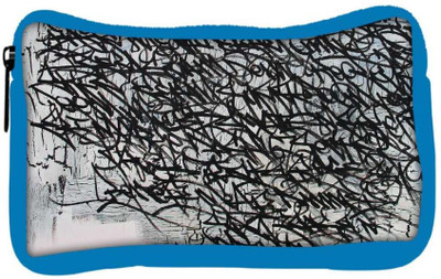 

Snoogg Eco Friendly Canvas Graffiti Incase Designer Student Pen Pencil Case Coin Purse Pouch Cosmetic Makeup Bag (BLUE) Pouch(Multicolor)