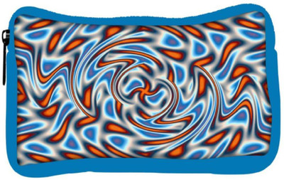 

Snoogg Eco Friendly Canvas Abstract Patterned Design Designer Student Pen Pencil Case Coin Purse Pouch Cosmetic Makeup Bag (BLUE) Pouch(Multicolor)