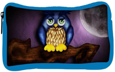 

Snoogg Eco Friendly Canvas Cute Owl Designer Student Pen Pencil Case Coin Purse Pouch Cosmetic Makeup Bag (BLUE) Pouch(Multicolor)