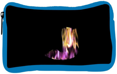 

Snoogg Eco Friendly Canvas Flaming 3D Letter Student Pen Pencil Case Coin Purse Pouch Cosmetic Makeup Bag (BLUE) Pouch(Multicolor)