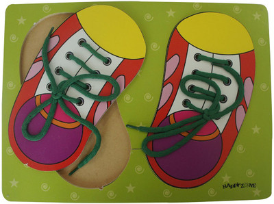 

HickoryDickoryBox Wooden lacing Shoes Puzzle(1 Pieces)
