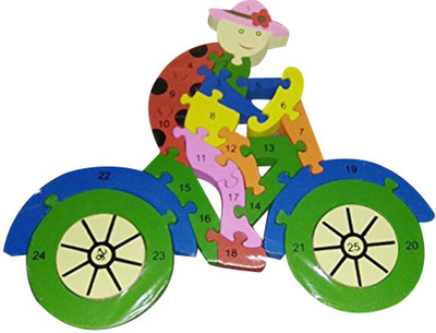 

HickoryDickoryBox Motor Bike Puzzle Number & Alphabet Puzzle Wooden(1 Pieces)