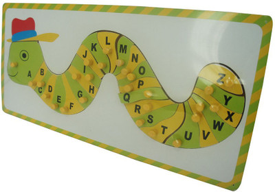

HickoryDickoryBox A to Z Alphabet Caterpillar Wooden puzzle(1 Pieces)
