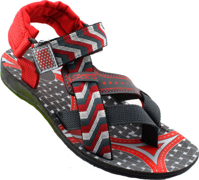 

Claptrap Men Grey Sports Sandals