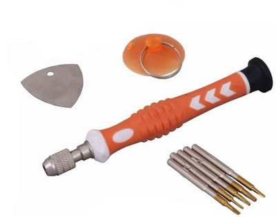 

WOWSOME Mobile Repairing tool Kit For Mobile Phone ,PSP, I Pod, I Phone For Mobile Phone T5,T6,1.2,1.5,0.8 Standard Screwdriver Set(Pack of 5), Multicolor
