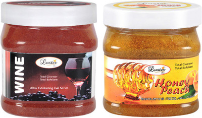 

Luster Wine Gel Scrub + Honey Peach Gel Scrub(1000 ml)
