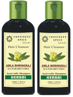 

Continent Spice Khadi Amla & Bhringraj Shampoo/Cleanser (SLS & Paraben Free)- CS682005(420)