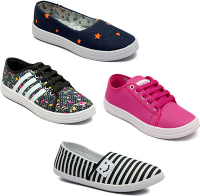 

Asian Women Casual & Running Shoes Combo Pack of 4 Casuals For Women(Multicolor