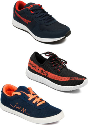 

Asian Men Casual & Running Shoes Combo Pack of 3 Casuals For Men(Multicolor