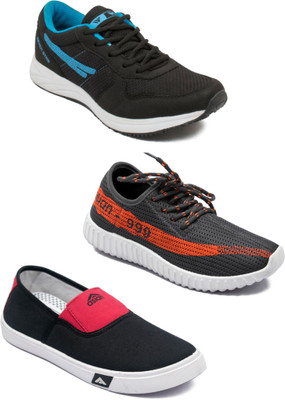 

Asian Men Casual & Running Shoes Combo Pack of 3 Casuals For Men(Multicolor