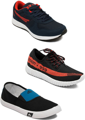 

Asian Men Casual & Running Shoes Combo Pack of 3 Casuals For Men(Multicolor