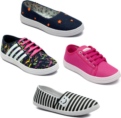 

Asian Women Casual & Running Shoes Combo Pack of 4 Casuals For Women(Multicolor