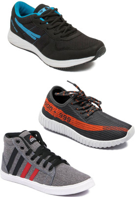 

Asian Men Casual & Running Shoes Combo Pack of 3 Casuals For Men(Multicolor