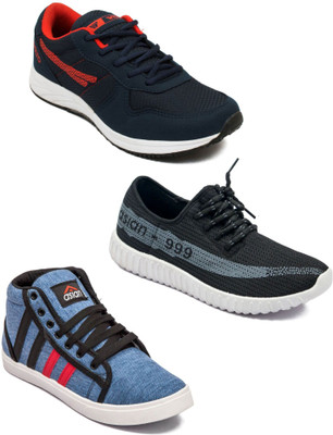 

Asian Men Casual & Running Shoes Combo Pack of 3 Casuals For Men(Multicolor